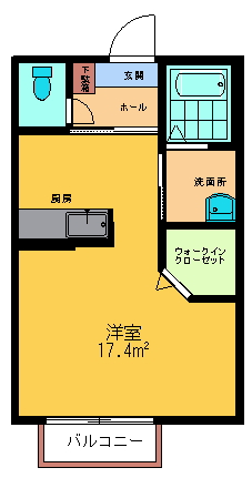 ハイム・アゼリア 103号室 間取り