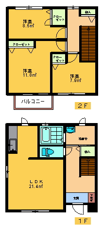 ディアコート・Ｋ 間取り