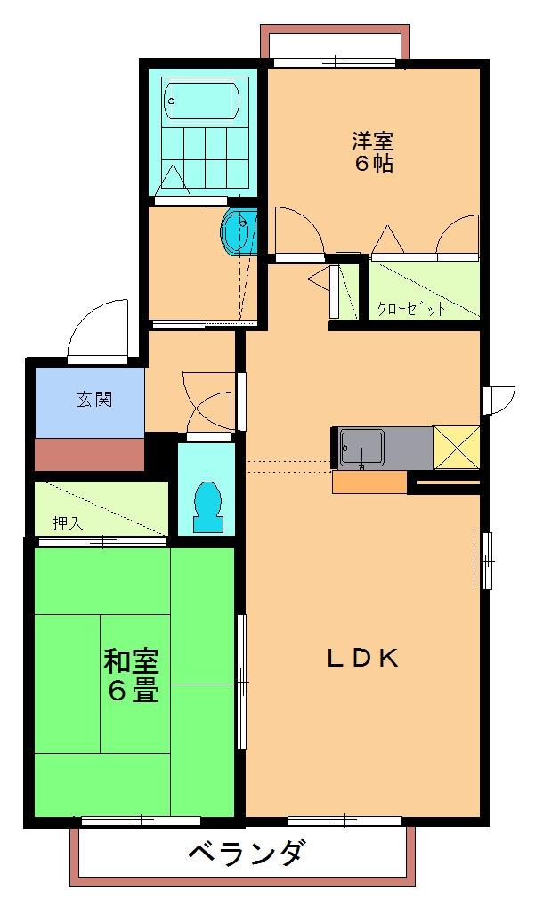 リバーサイド古川Ｂ 間取り
