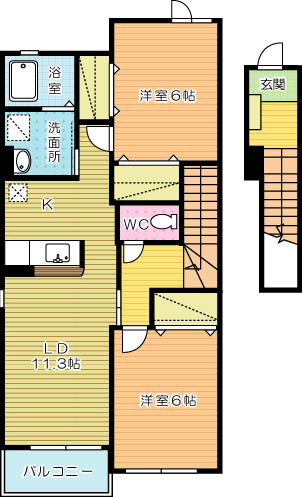メイブリーズ 205号室 間取り
