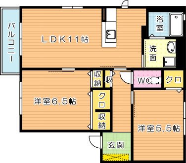 シャルマンドミール　Ａ棟 間取り