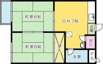 コーポいずみ 201号室 間取り