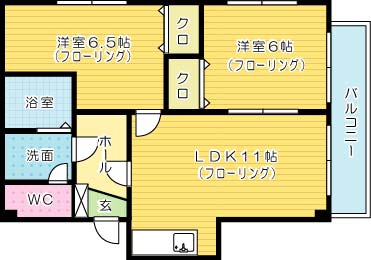 ナーセリー到津 301号室 間取り