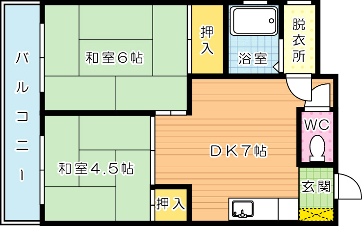 アグリード馬借 301号室 間取り