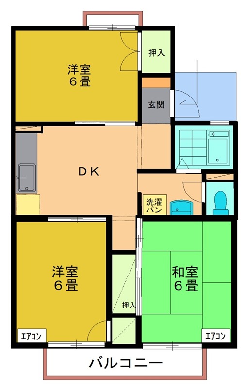 郡山コーポラス A 間取り