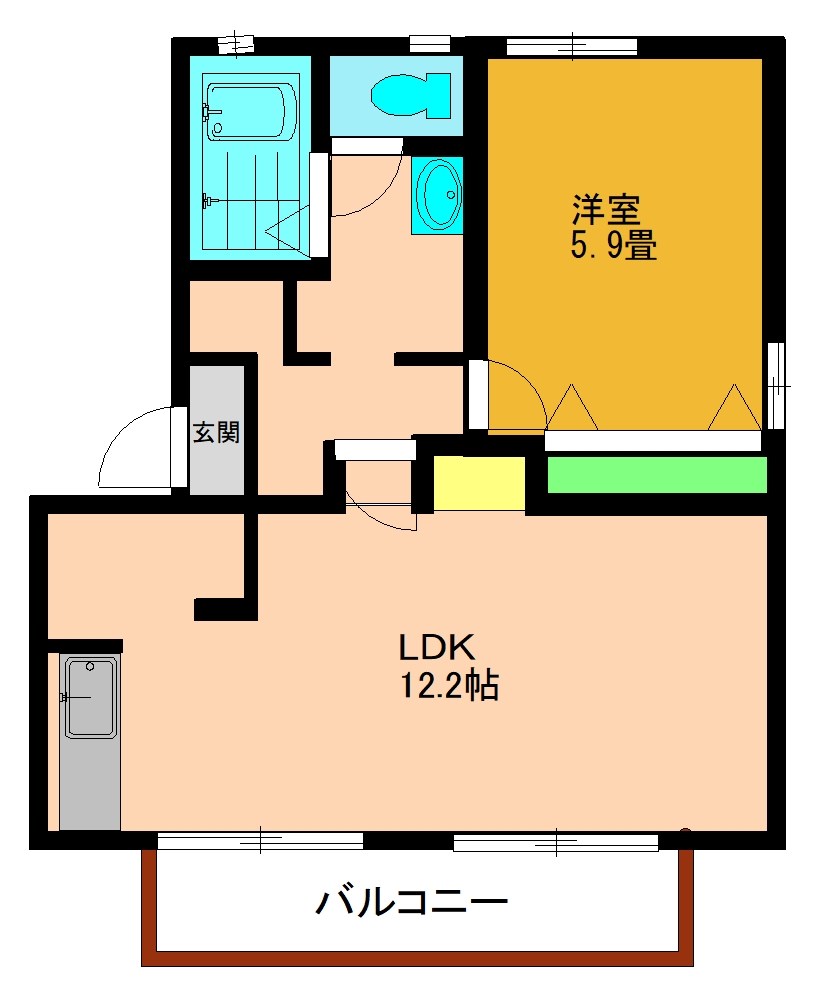 エーデルワイス桜木 間取り図
