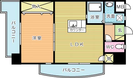 渡邊ビルⅡ 505号室 間取り