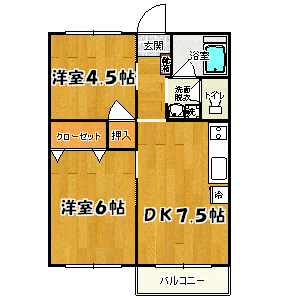 サンハイム恋ヶ窪 間取り