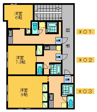 ベルトピア郡山５０９ 間取り