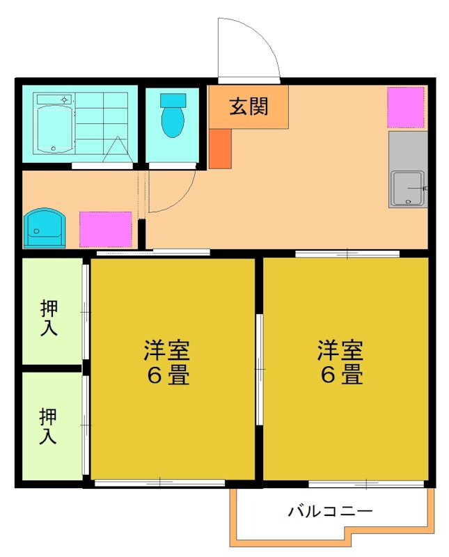 タウニィ２１０５ 間取り図