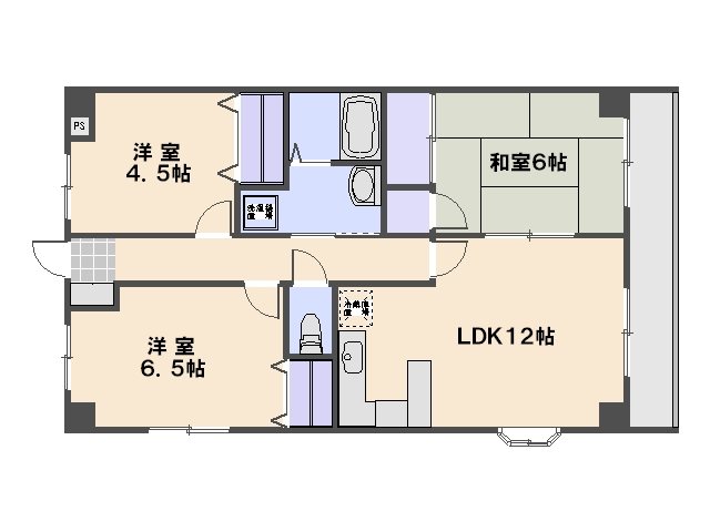 I・Oビル 303号室 間取り