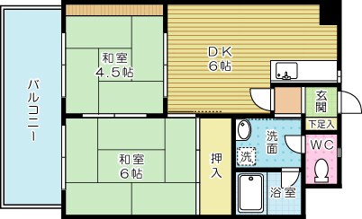 プレアール金田 602号室 間取り