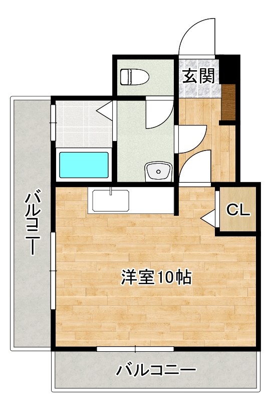 ファミリーハウス勝山 202号室 間取り