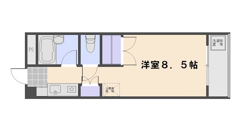 ドリームハイツ 201号室 間取り