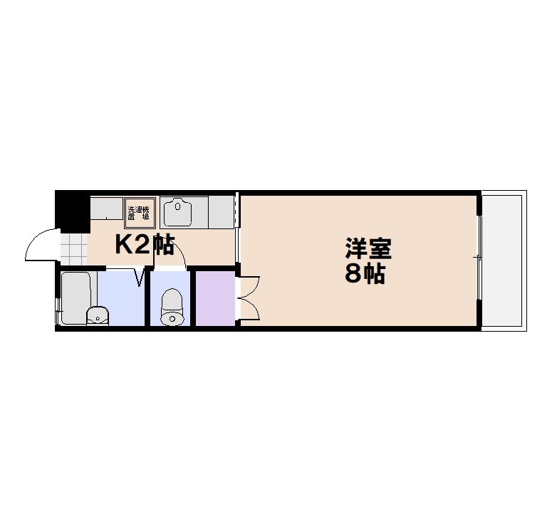 パールマンション 204号室 間取り