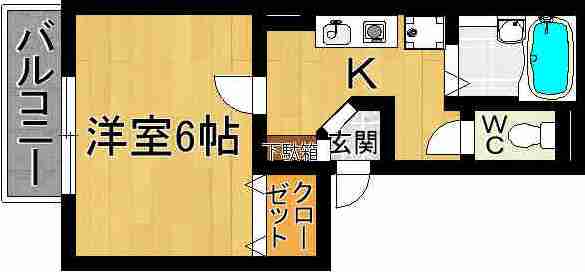 フローラ新大宮 間取り図