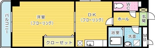 エルマーノ下到津　 211号室 間取り