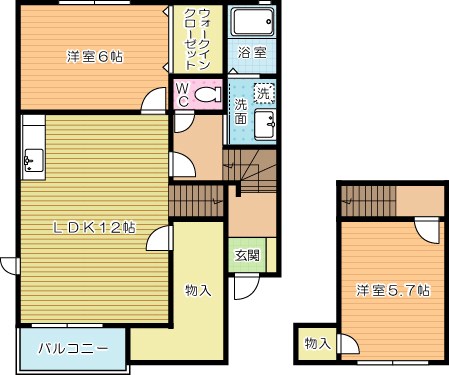 ストーリー愛 201号室 間取り