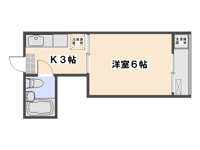 ドプコビル 302号室 間取り