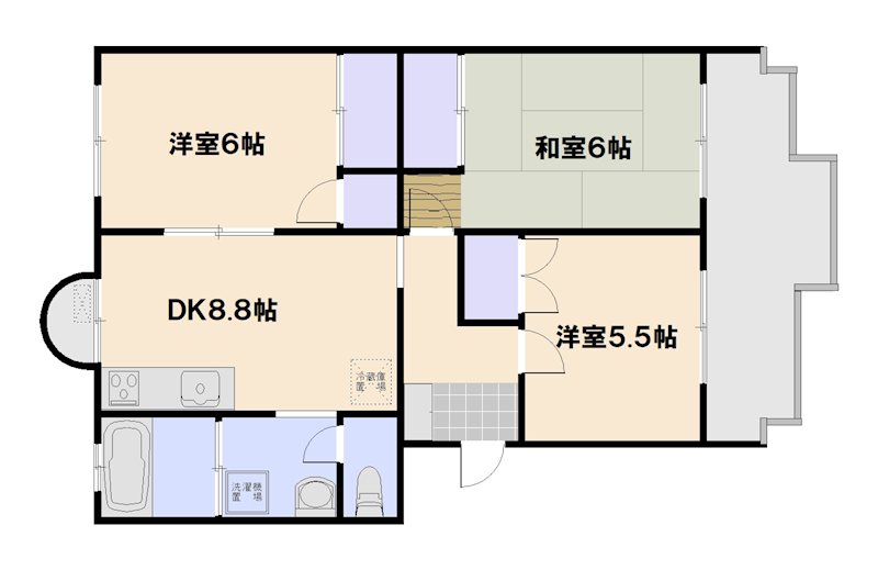 新納マンション 406号室 間取り