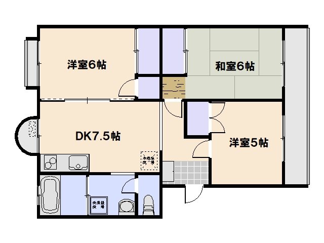 新納マンション 206号室 間取り