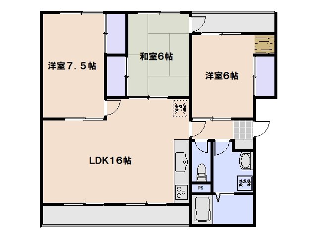 ウィング海老園 間取り図