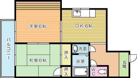 オアシス若園 301号室 間取り