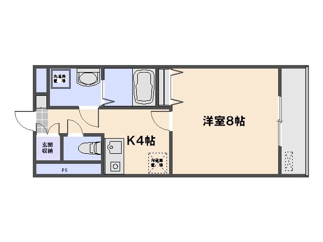 竹田ビル弐番館 203号室 間取り