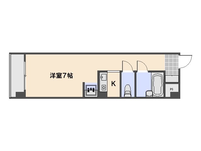 ワイズビル 403号室 間取り