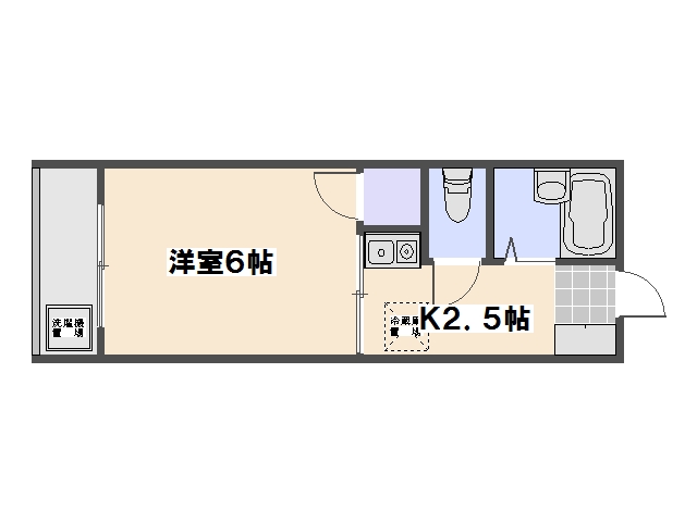 リバーシティ五日市 313号室 間取り