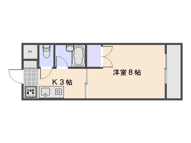 パティシェールヨシカワⅡ 409号室 間取り