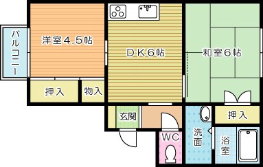 ソレアードＴＲ　Ｇ棟 201号室 間取り