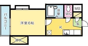 シャトレ下富野 501号室 間取り