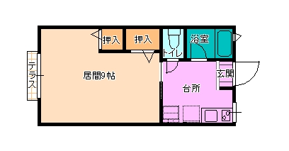 シティーハイム若葉町 間取り