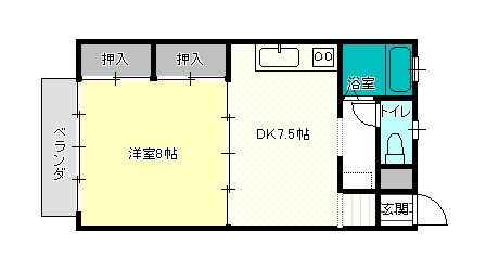 ハイツふじ 間取り