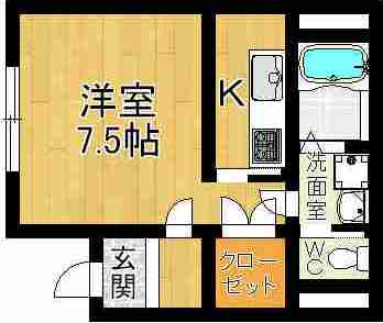 エスポワール杉ヶ町 間取り図