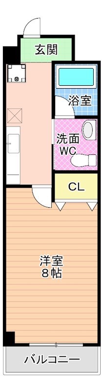 マーベラス下到津   212号室 間取り