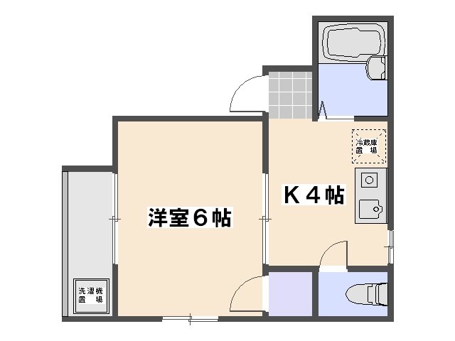 サンライズ五日市中央四丁目ビル 203号室 間取り
