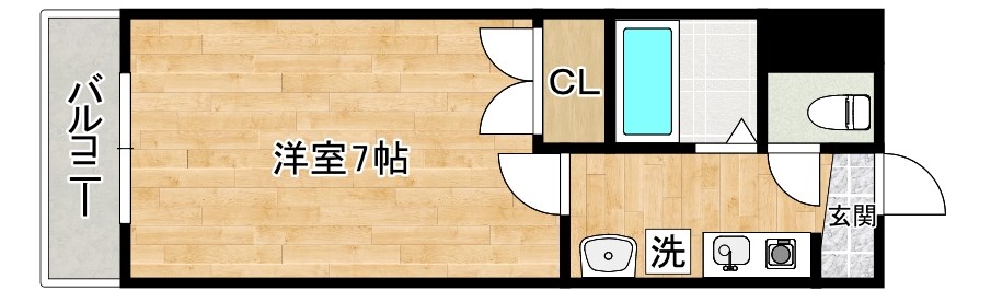 ビブレ江南 202号室 間取り
