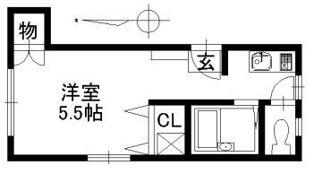 ウィステリア熊内 202号室 間取り