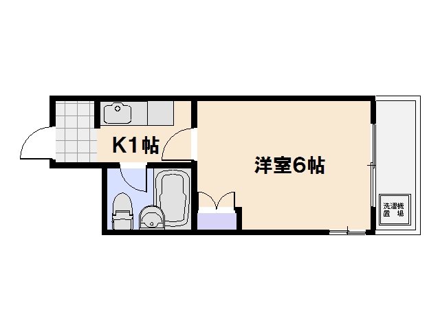 K・B・M三筋 303号室 間取り