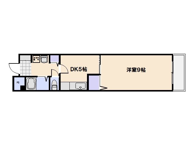 広電コイン通りビル 502号室 間取り