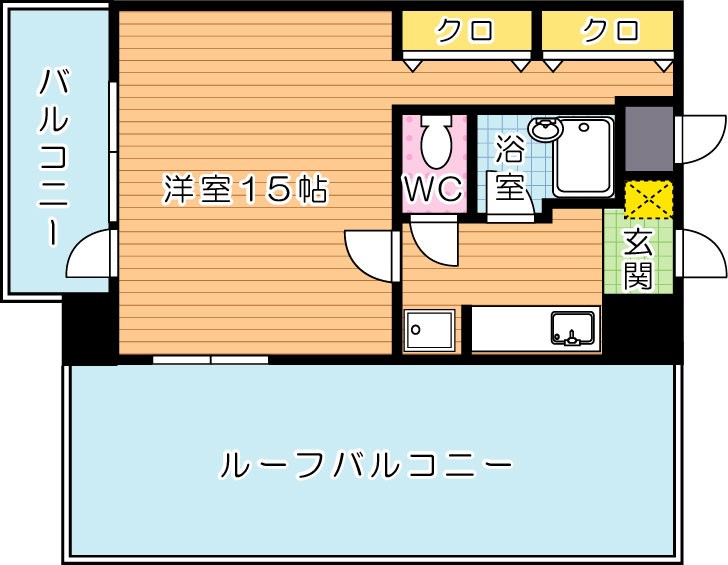 ＫＭマンション八幡駅前Ⅲ　 1014号室 間取り