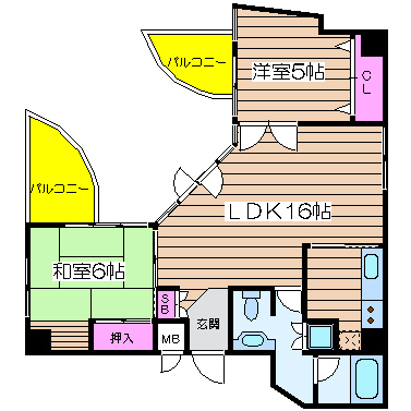 大阪府大阪市西区西本町１丁目 間取り