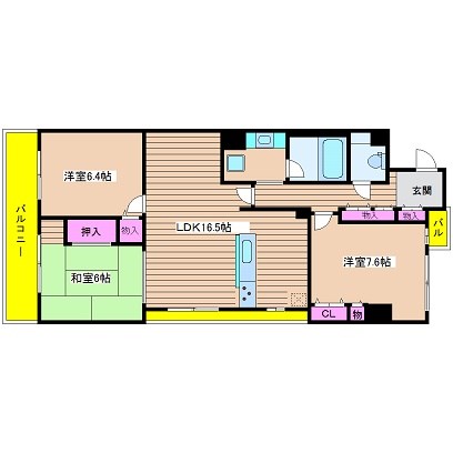 シャトー本町 間取り