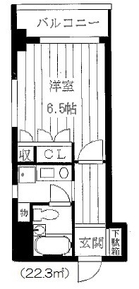 大阪府大阪市西区阿波座２丁目 間取り