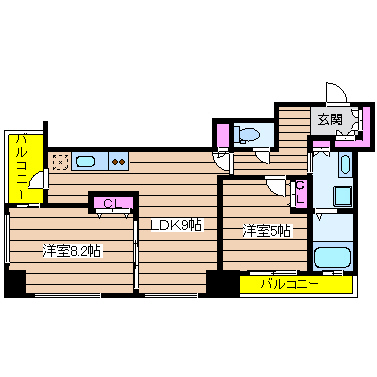 アルグラッドタワー心斎橋 間取り