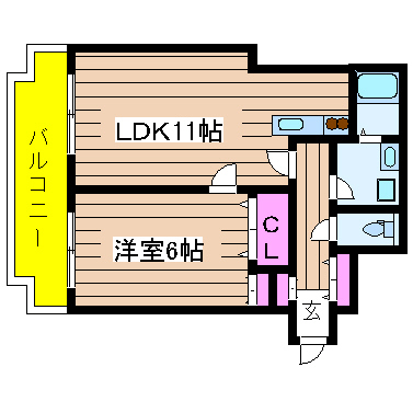 大阪府大阪市中央区心斎橋筋２丁目 間取り