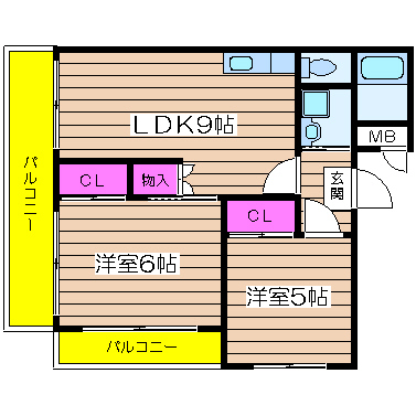 グランドール心斎橋 間取り