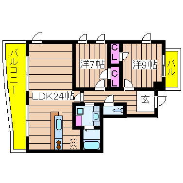大阪府大阪市浪速区湊町２丁目 間取り